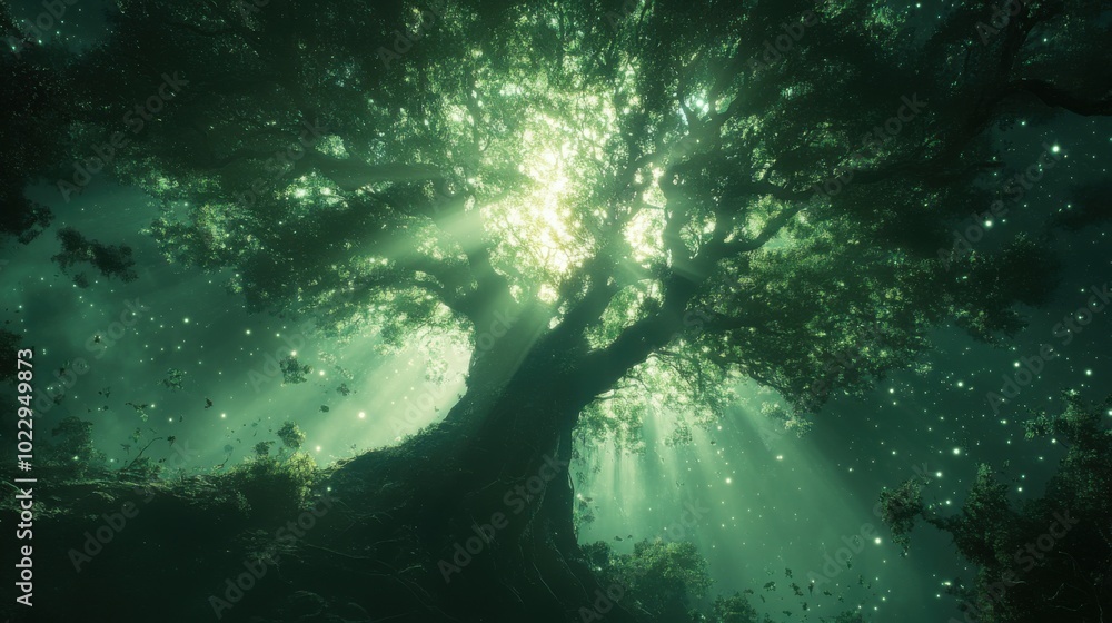 scene with rays of light scene with rays of light