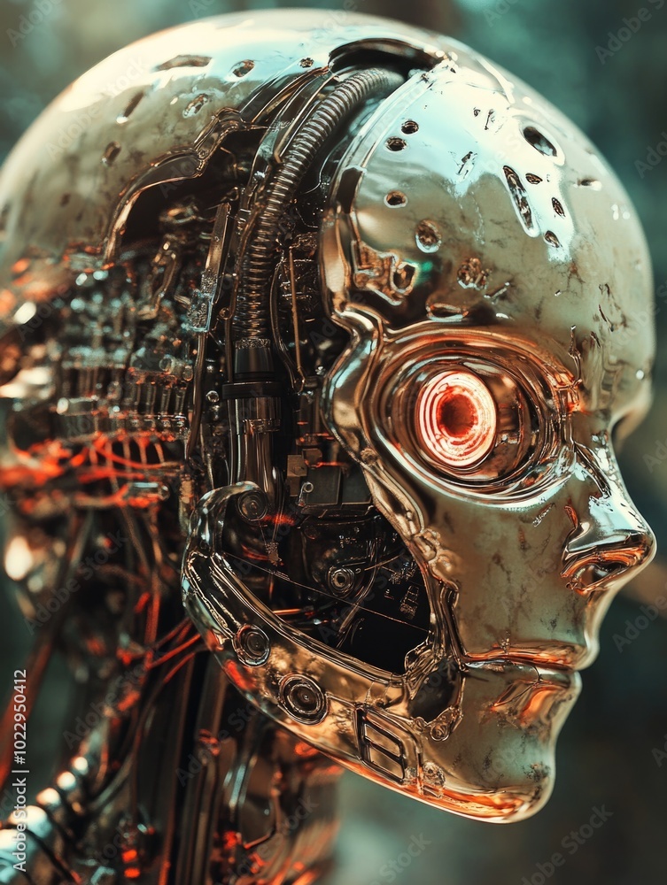 Futuristic Robot Head Futuristic Robot Head