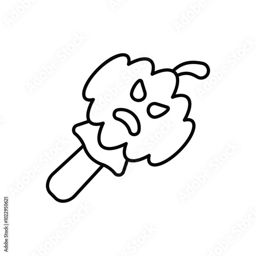 Pumpkin Lollipop vector icon