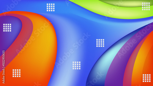 Blue green ans brown curves abstract background nice for wallpaper or banner
