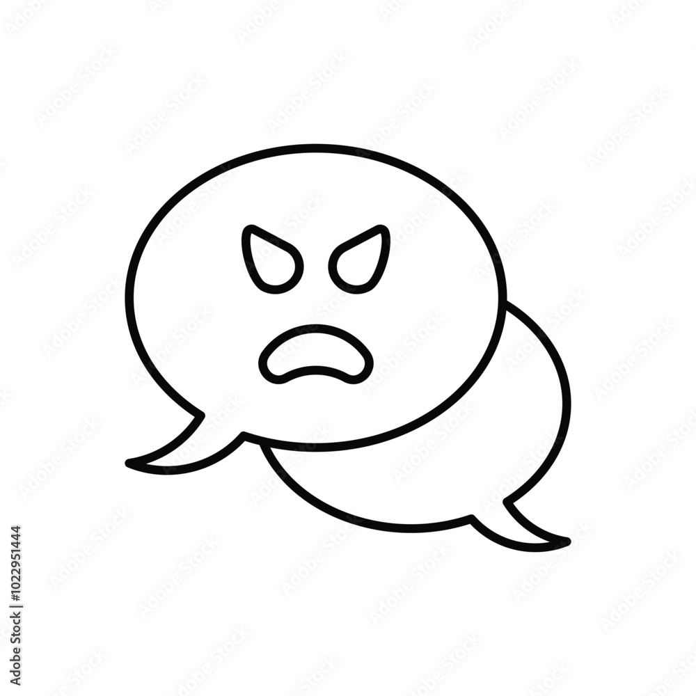 Scary Message vector icon Scary Message vector icon