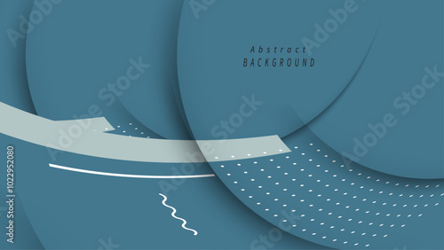 Abstract Geometric Background in Soothing Blue Tones