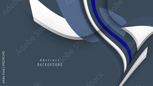 Elegant abstract background featuring flowing shapes in a harmonious blend of colors and curves