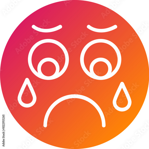 Sad Vector Icon Design