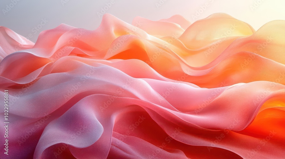 a mesmerizing blend of pastel peach and rose pink swirls together in an abstract futuristic texture exuding elegance and modernity against a white backdrop a mesmerizing blend of pastel peach and rose pink swirls together in an abstract futuristic texture exuding elegance and modernity against a white backdrop