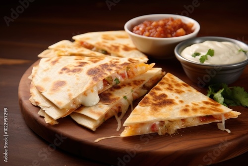 Sandwich food quasedilla flatbread.