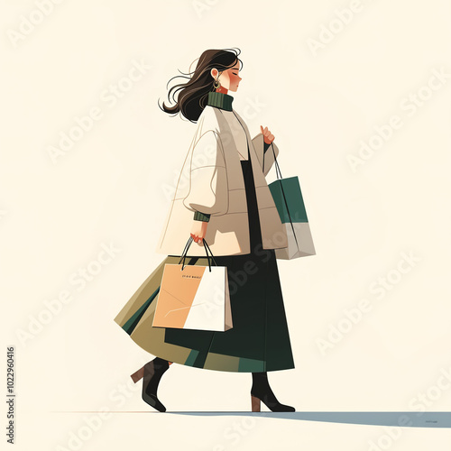 A confident young girl, full of life