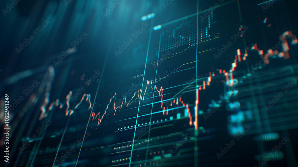 Close-up of digital screen showing oil price graph with rising lines, symbolizing market fluctuations and economic trends in the energy sector. Close-up of digital screen showing oil price graph with rising lines, symbolizing market fluctuations and economic trends in the energy sector.