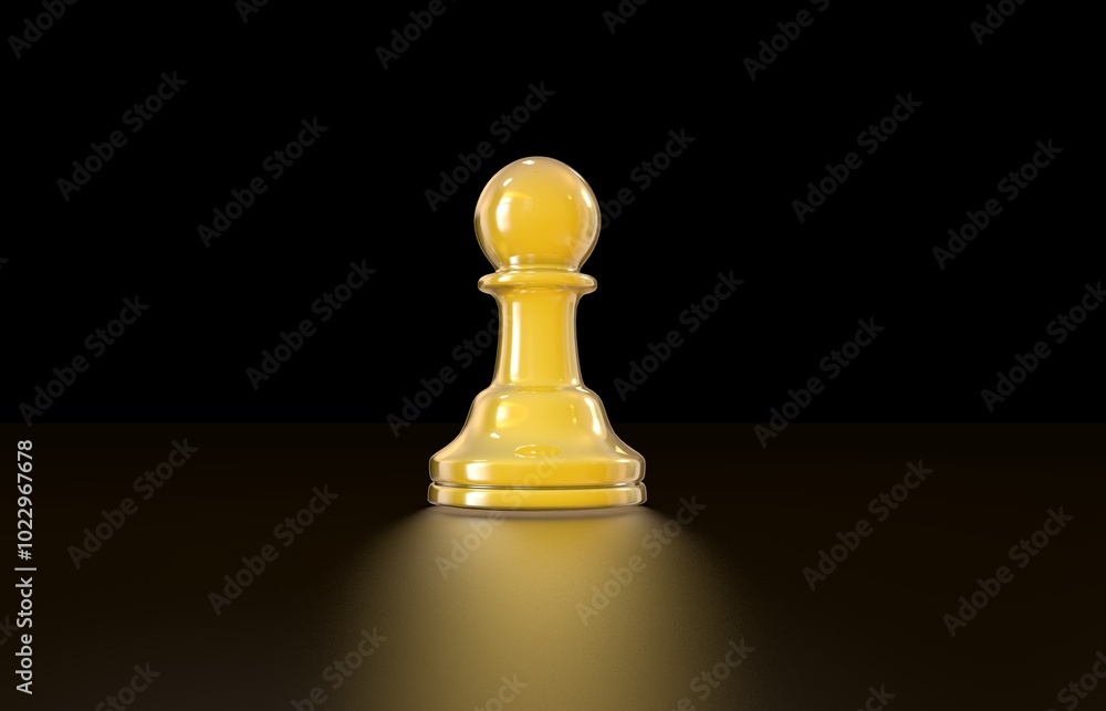 Pawn, Chess Stones - 3D Visual Design Concept.
Pawn, Chess Stones - 3D Visual Design Concept.