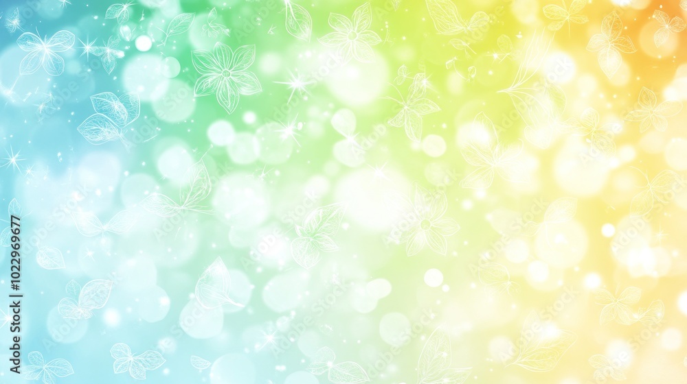 A colorful abstract background with soft bokeh effects and delicate butterfly outlines. A colorful abstract background with soft bokeh effects and delicate butterfly outlines.