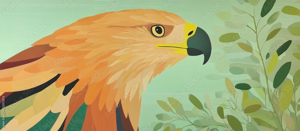 A Golden Eagle Close Up Profile A Golden Eagle Close Up Profile