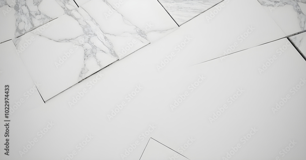 White marble tiles creating abstract geometric background White marble tiles creating abstract geometric background