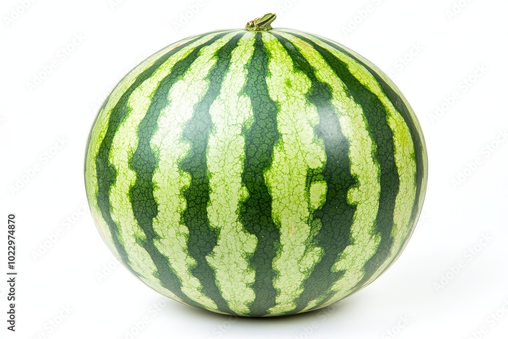 This clean white surface is ideal for food photography or illustration of a fresh watermelon This clean white surface is ideal for food photography or illustration of a fresh watermelon