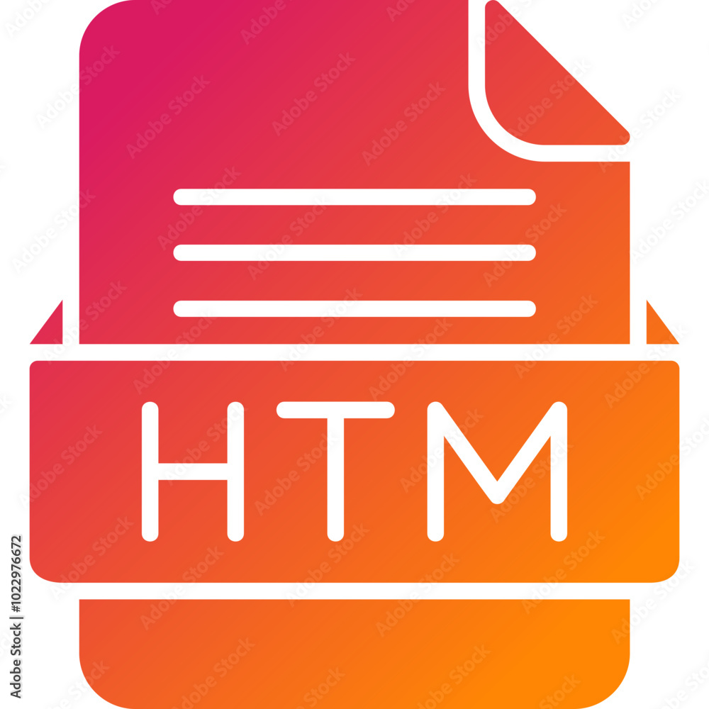 HTM File Format Vector Icon Design HTM File Format Vector Icon Design