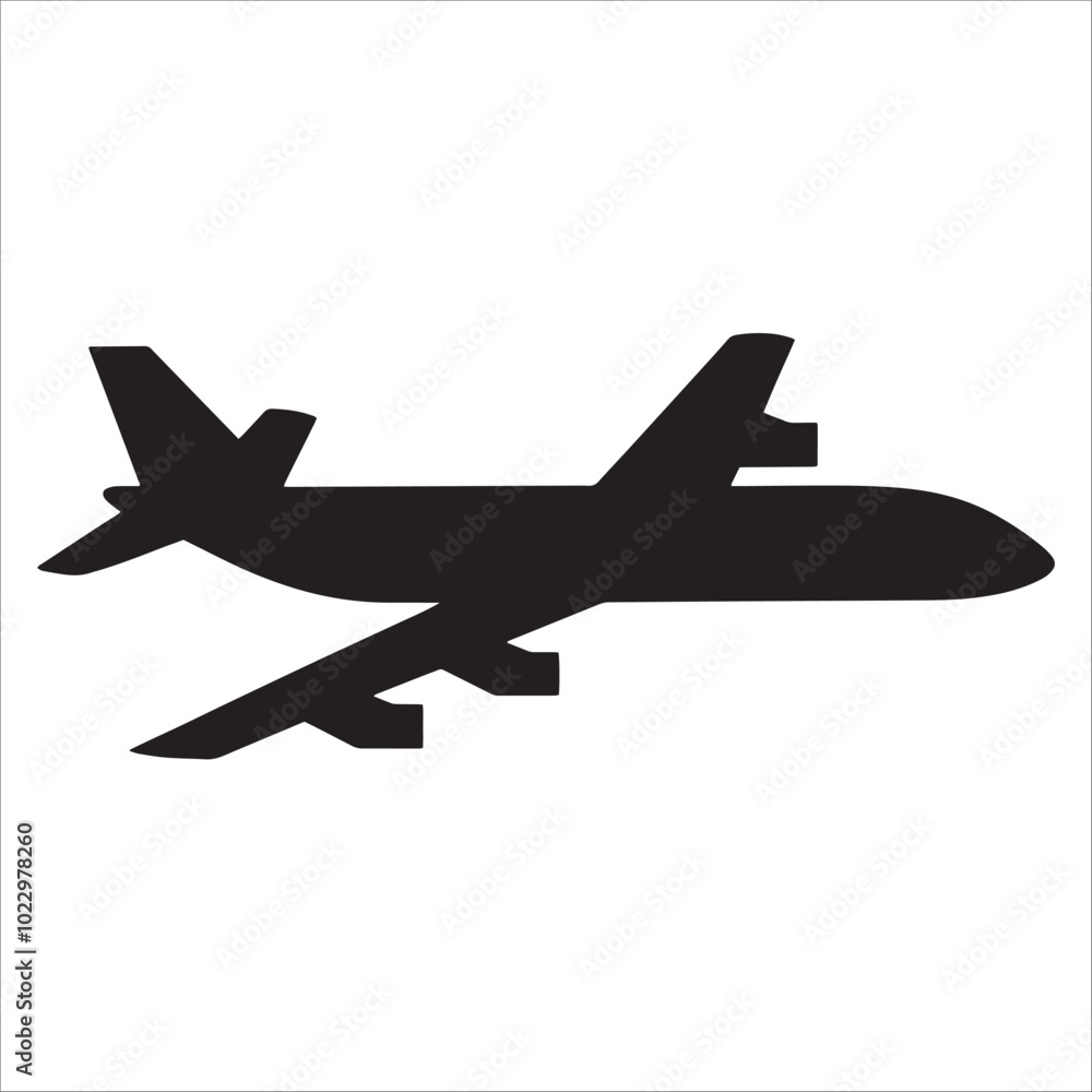 airplane silhouette vector airplane silhouette vector