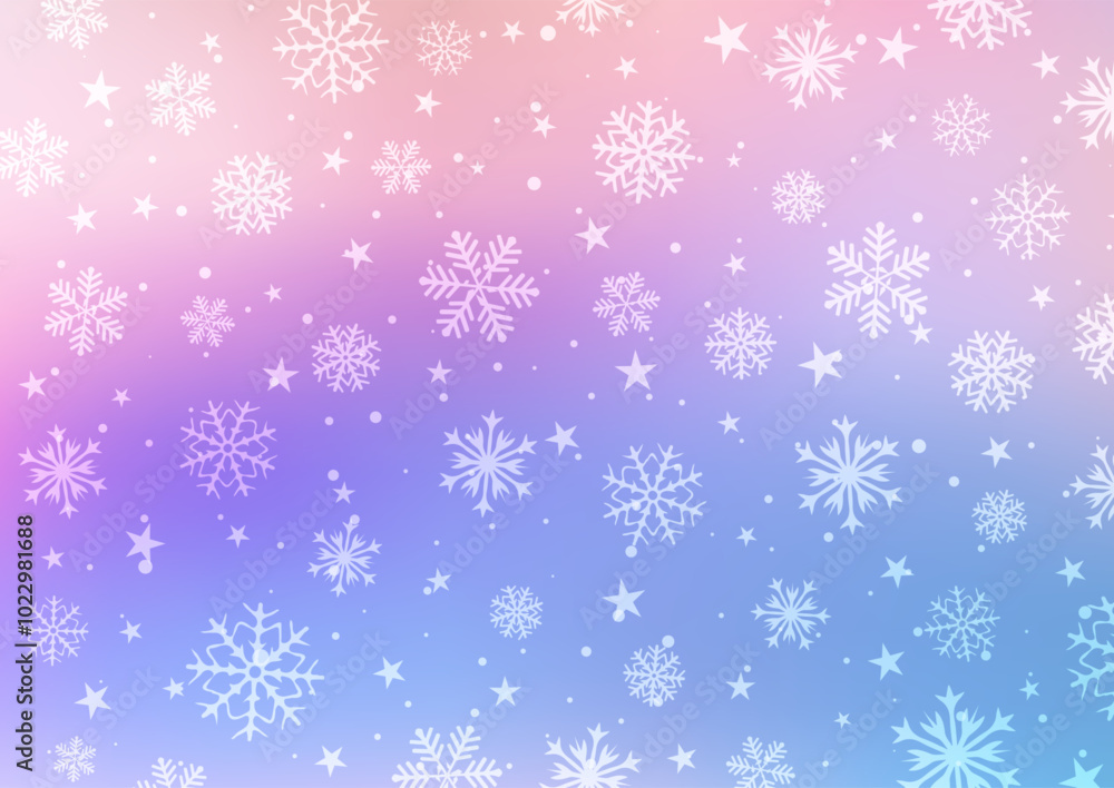 Pastel coloured Christmas background with snowflakes design Pastel coloured Christmas background with snowflakes design