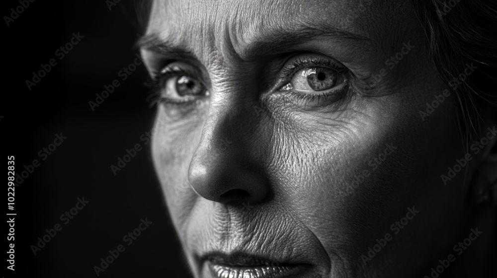 Intense Portrait of a Woman Intense Portrait of a Woman