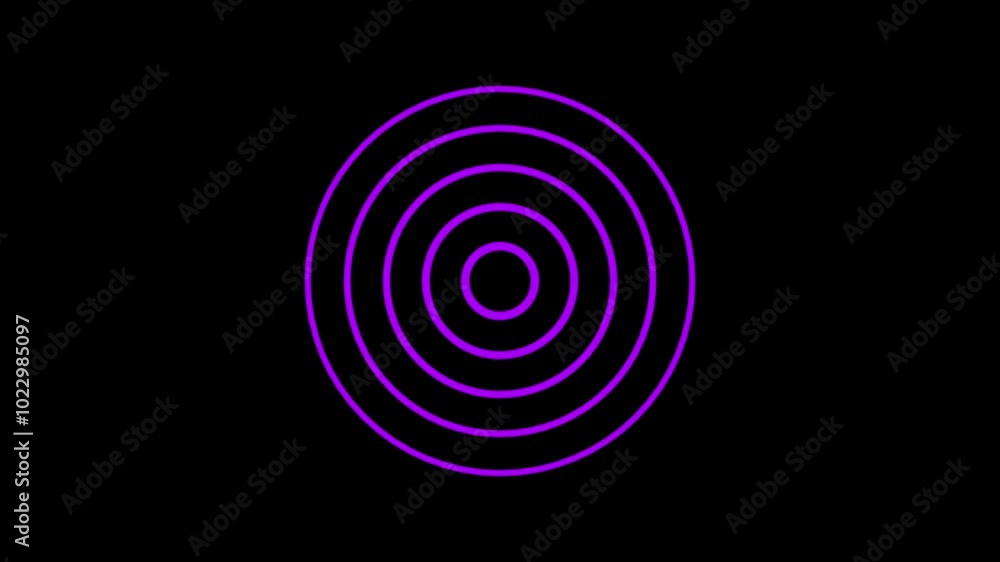Abstract radar icon animation on background. Abstract radar icon animation on background.