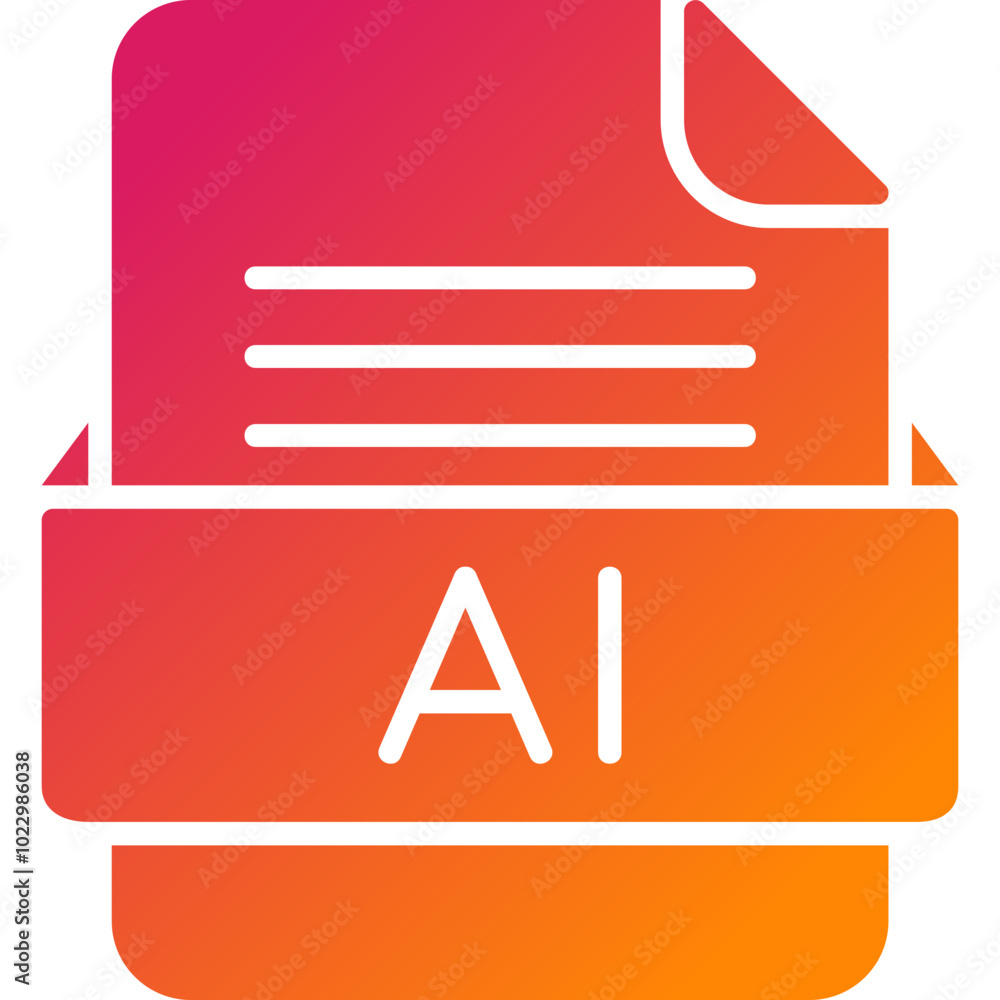 AI File Format Vector Icon Design AI File Format Vector Icon Design