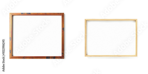 square minimal frames and background for design, isolated on white