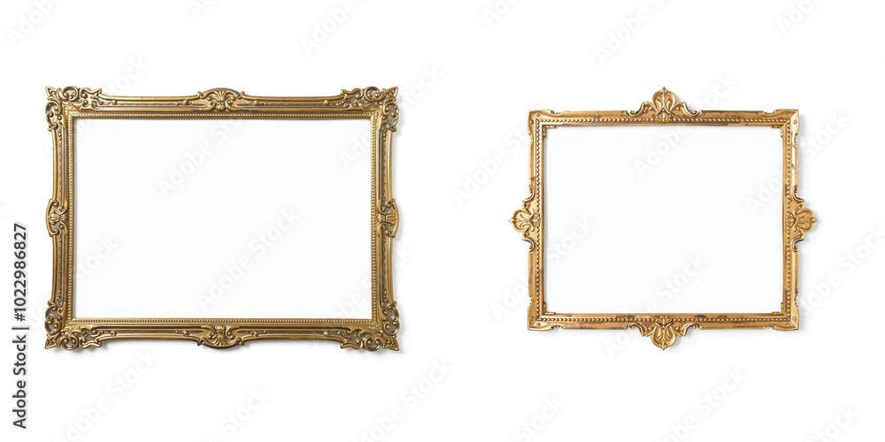 pointed square frames and antique sign background for design, isolated on white pointed square frames and antique sign background for design, isolated on white