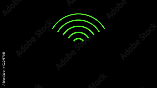 Radar icon animation on background.