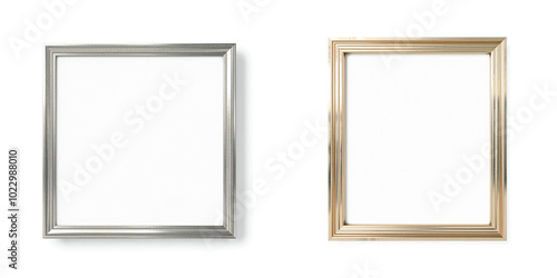 stylish frame isolated on white, background and border for design