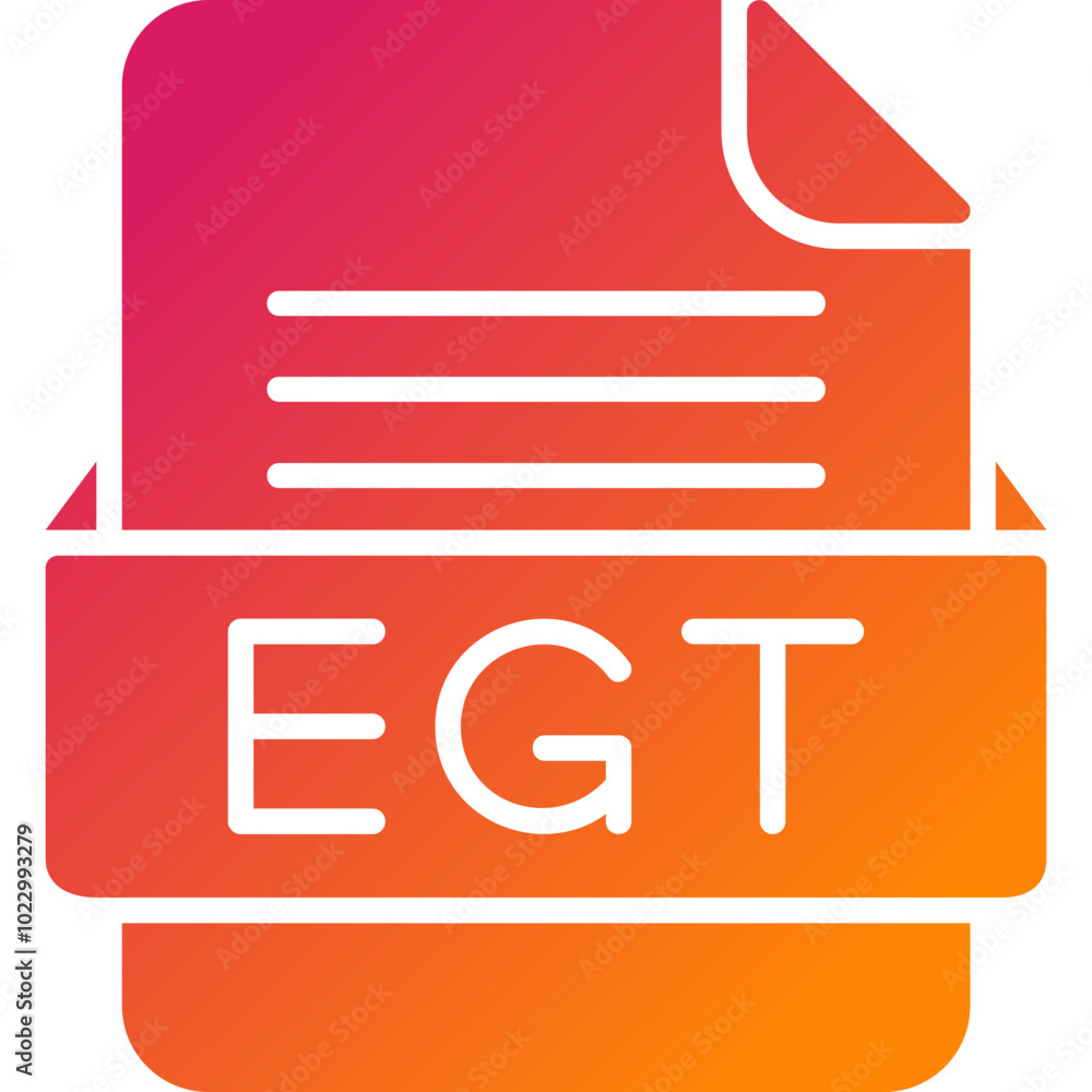 EGT File Format Vector Icon Design EGT File Format Vector Icon Design