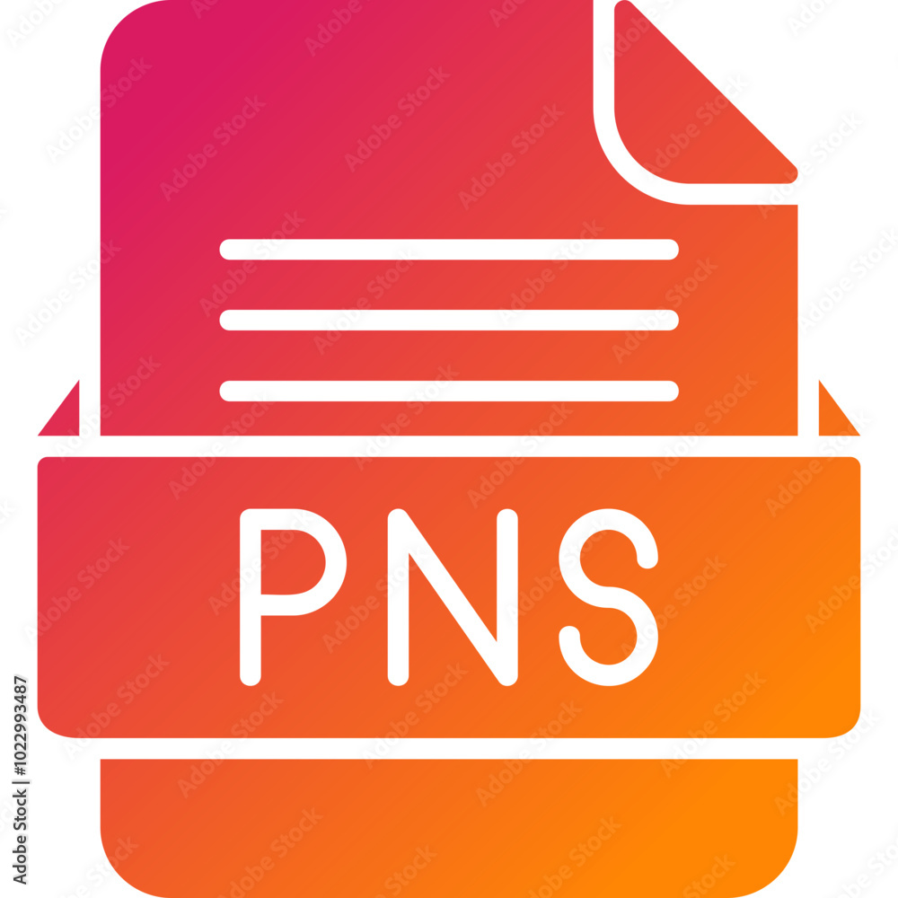 PNS File Format Vector Icon Design PNS File Format Vector Icon Design