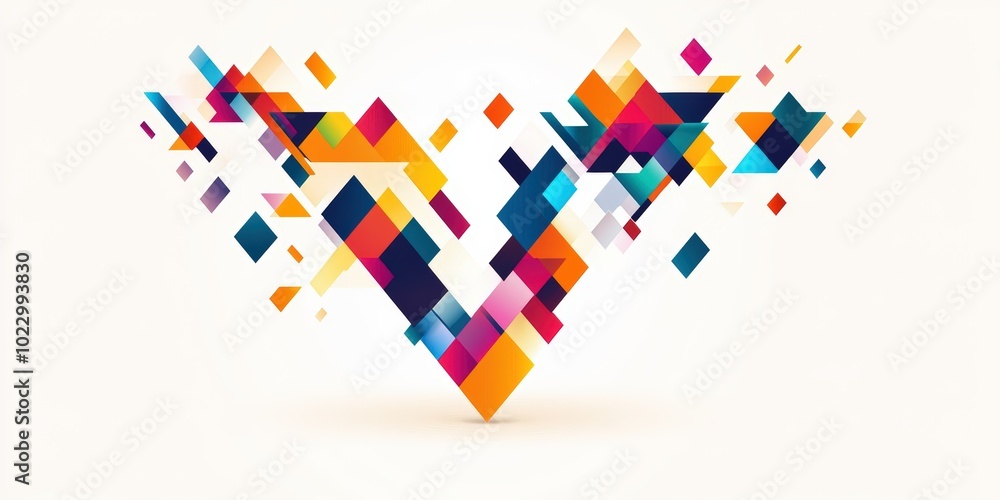 Abstract colorful geometric pattern. Abstract colorful geometric pattern.