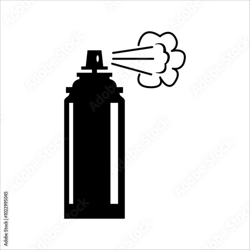 Spray can icon. Aerosol, paint, graffiti, spray paint, small cans, chemicals, art, Urban, street art, pressurized containers, paintings, propellants, spray cans, aerosols, chemicals.