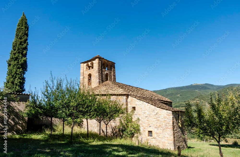 Church of Santa Eulalia de Merida de Beranuy 11th-16th centuries. Huesca, Aragon, Spain. Church of Santa Eulalia de Merida de Beranuy 11th-16th centuries. Huesca, Aragon, Spain.