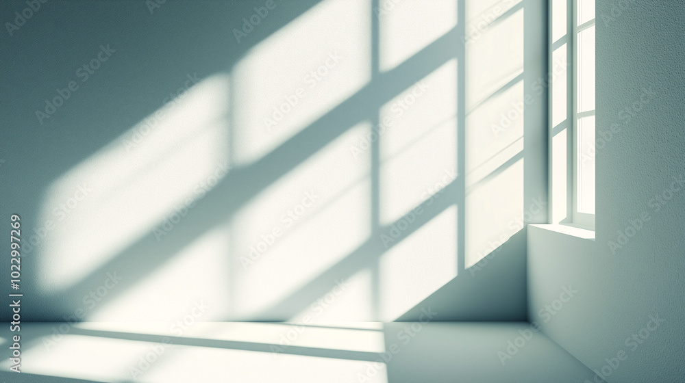 Sunlight streaming through an open window onto a clean, white wall A minimalist room with an open window, casting soft shadows on an empty white wall Sunlight streaming through an open window onto a clean, white wall A minimalist room with an open window, casting soft shadows on an empty white wall