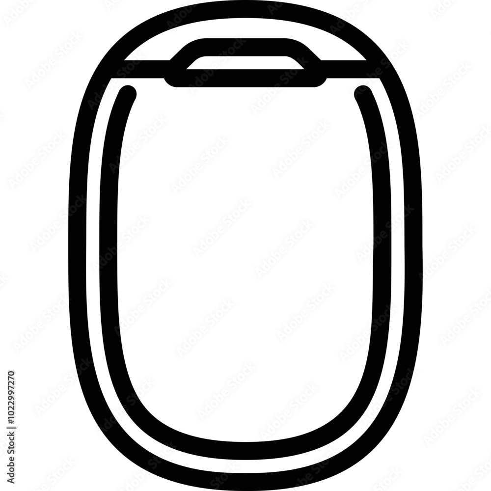 Simple vector icon airplane window Simple vector icon airplane window