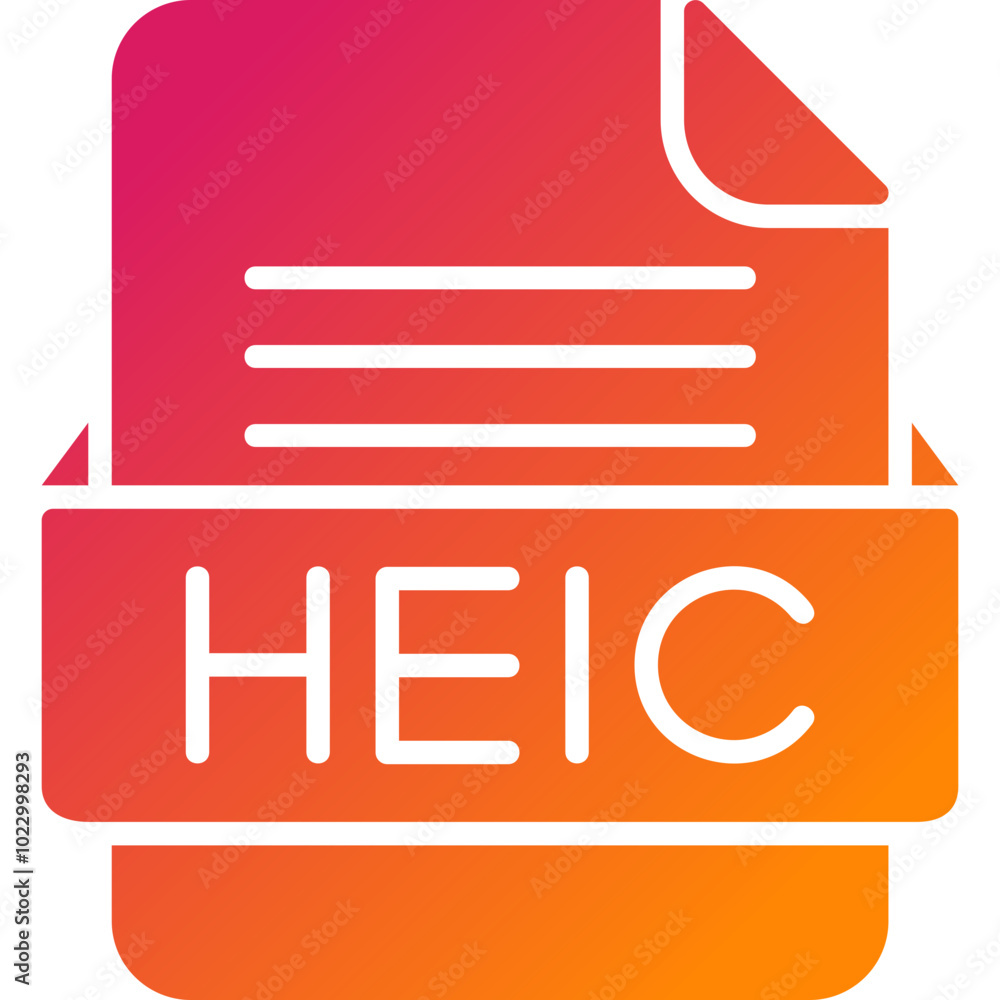HEIC File Format Vector Icon Design HEIC File Format Vector Icon Design