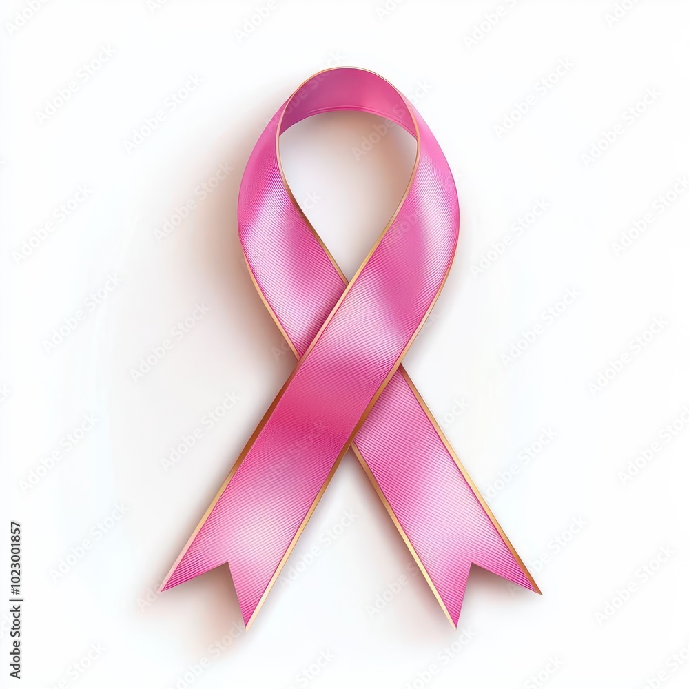 A pink awareness ribbon symbolizes support for breast cancer awareness and research, promoting hope and solidarity. A pink awareness ribbon symbolizes support for breast cancer awareness and research, promoting hope and solidarity.