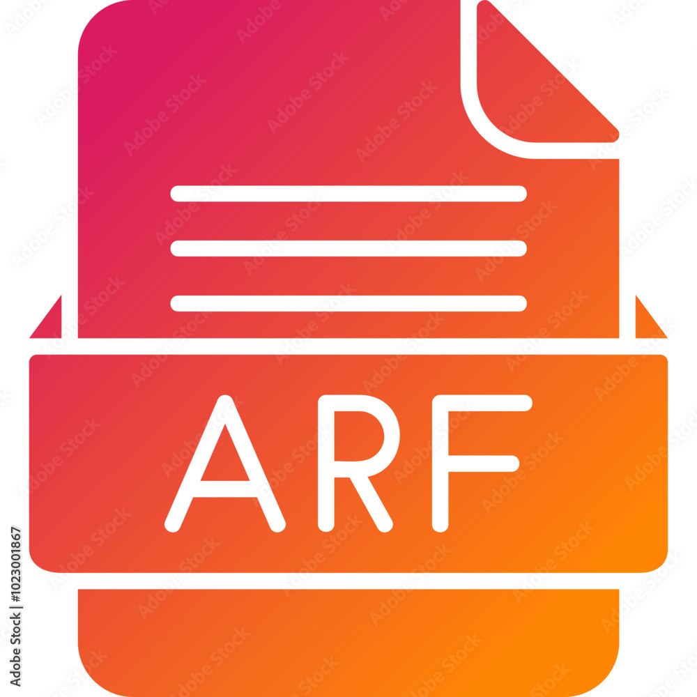 ARF File Format Vector Icon Design ARF File Format Vector Icon Design