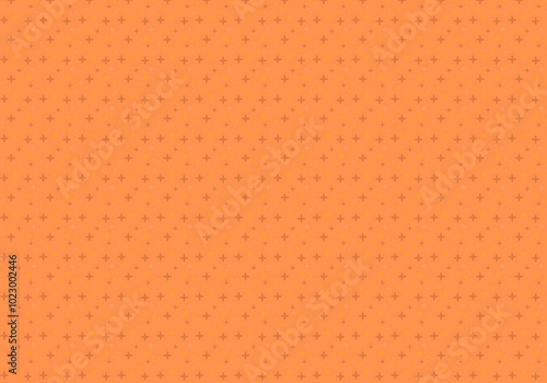 Vibrant Orange Background Adorned with Whimsical Dots