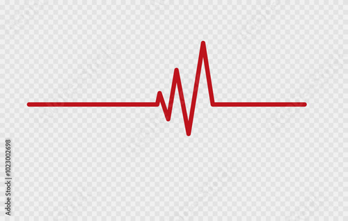 Life line icon vector. Heartbeat line icon. Medetsina sign. Cardiogram line icon, sign. Heart pulse silhouette, icon, symbol. Vector illustration. photo