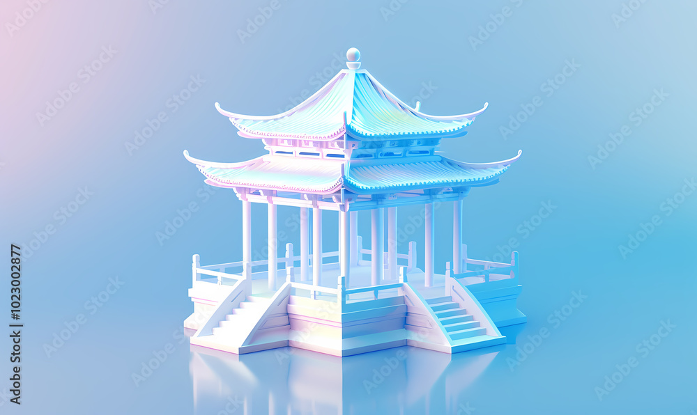 Fototapeta premium 3d render of a building