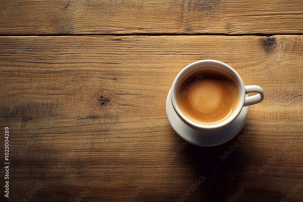 Minimalist background: a small cup of espresso on a textured wooden surface, creating a cozy, warm mood.
Minimalist background: a small cup of espresso on a textured wooden surface, creating a cozy, warm mood.