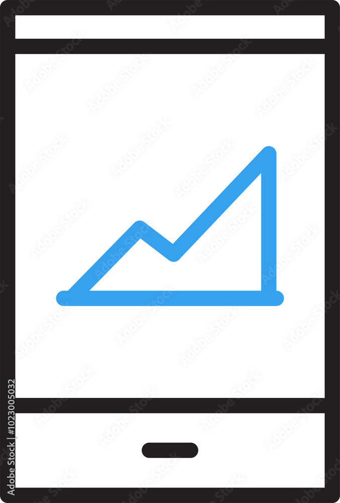 Smartphone and Graph Line Icon
Smartphone and Graph Line Icon