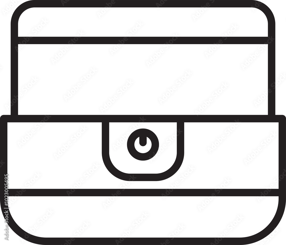 Treasure Chest Line Icon Treasure Chest Line Icon