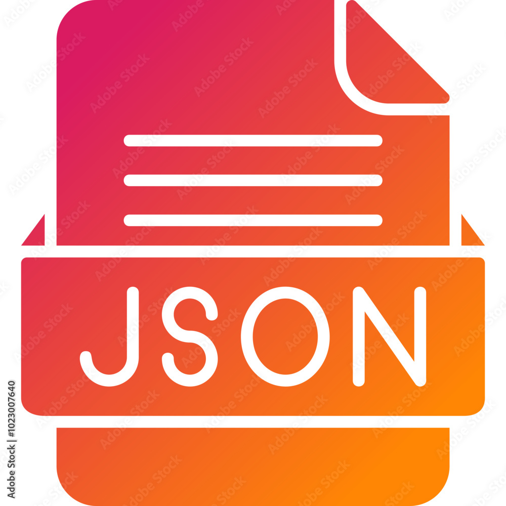 JSON File Format Vector Icon Design JSON File Format Vector Icon Design