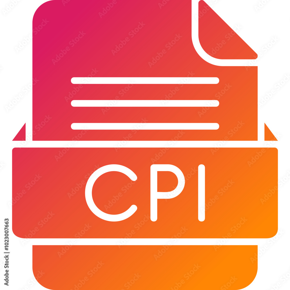 CPI File Format Vector Icon Design CPI File Format Vector Icon Design