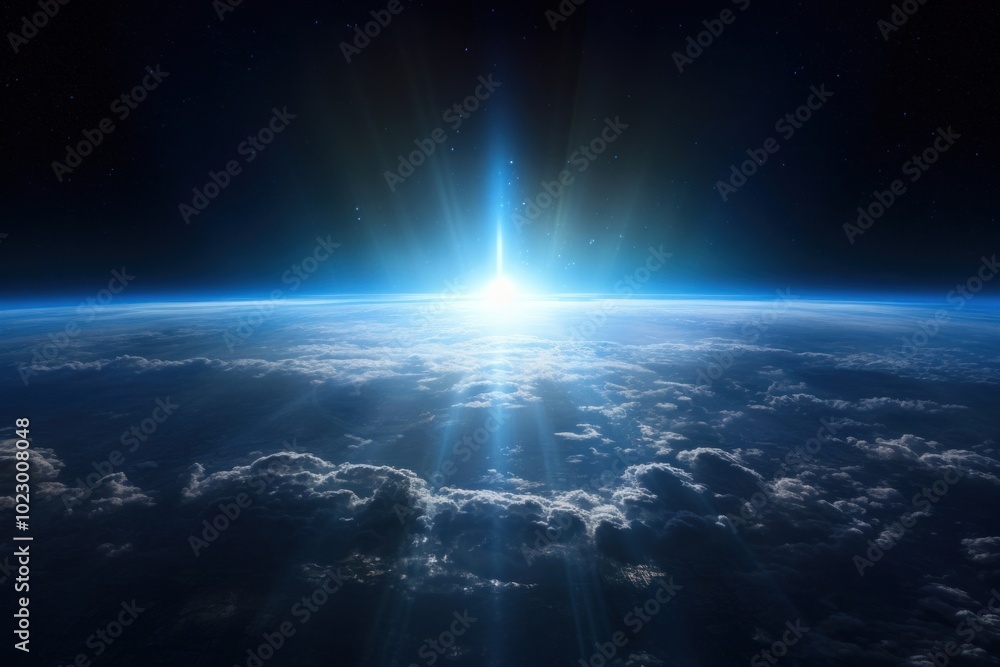 Obraz premium Earth astronomy outdoors horizon.