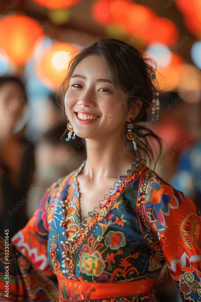 Energetic Asian dancer. Energetic Asian dancer.