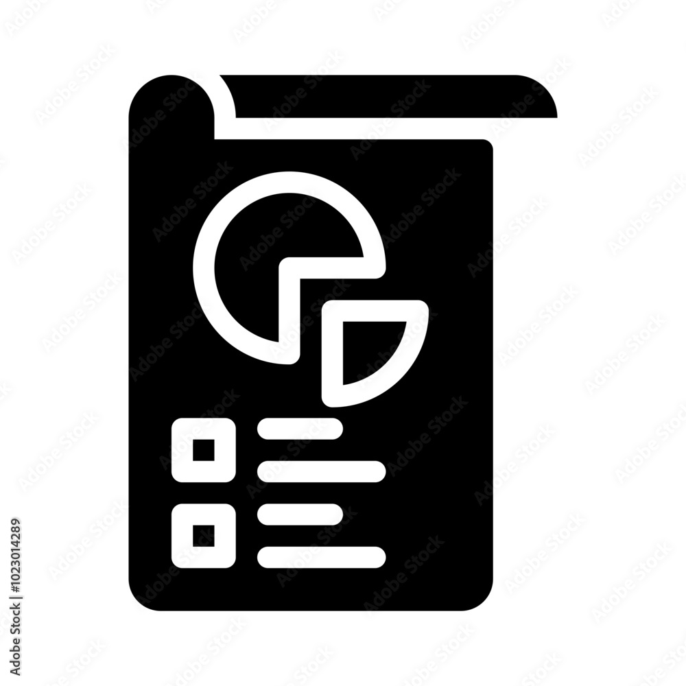 Icon Pie Chart With Style Glyph Icon Pie Chart With Style Glyph