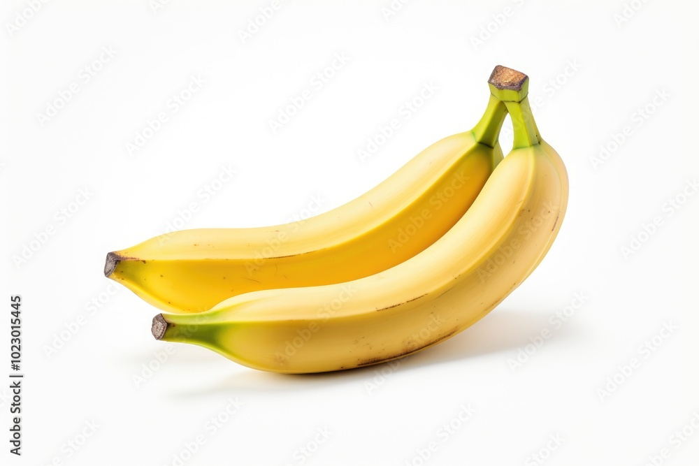 Fresh Bananas on a White Background Fresh Bananas on a White Background