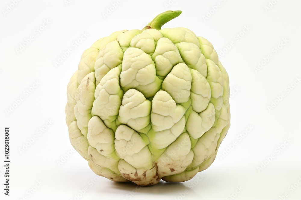 Fototapeta premium Fresh Custard Apple on White Background